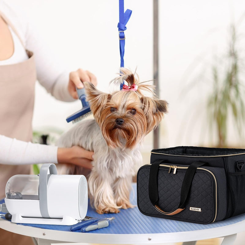 Dog Grooming Vacuum Bag, Pet Grooming Kit Bag Perfect for Dog Hair Vacuum & Grooming Tool Kit Accessories- Black - PawsPlanet Australia