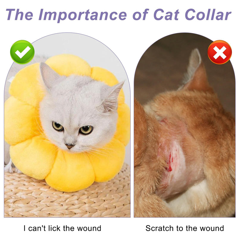 Newpop Cat Collar, Lick Protection, Adjustable Cat Collar, Cat Collar, Protective Collar, Soft, Recovery Collar, Small Dog After Surgery Cat Collar