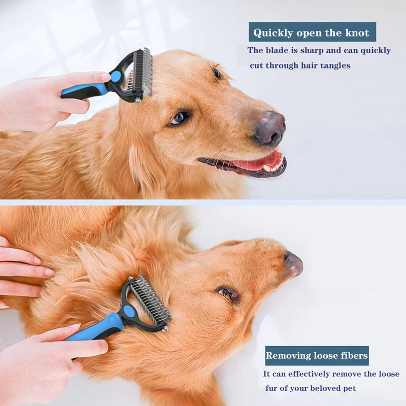 Ultimate 4-Piece Pet Grooming Kit | Stainless Steel Nail Clipper, Deshedding Brush, Metal Comb & Tools for Cats & Dogs | Easy to Use, Perfect for Beginners | Groom Hair, Nails & Ears Effortlessly - PawsPlanet Australia