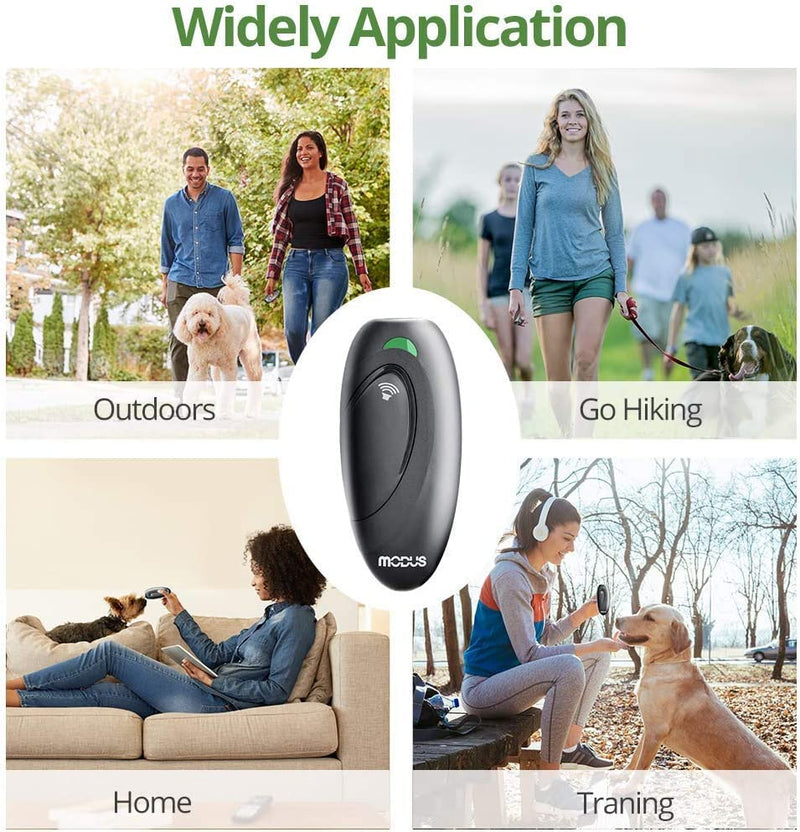 Ultrasonic Dog Barking Deterrent,MODUS 2 in 1 Dog Training and Bark Control Device,Anti-Barking Device,Barking Silencer Anti Bark Device for Dogs, Safe for Dogs,No Need to Shout or hit,Indoor&Outdoor Grey1 Dog Bark Deterrent Devices - PawsPlanet Australia