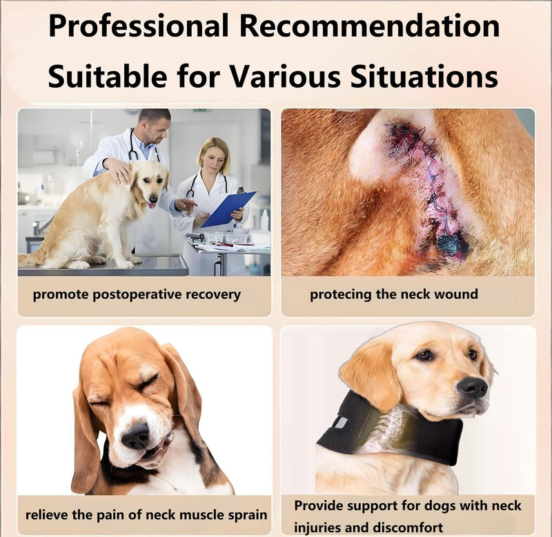 Pet Cervical Collar Neck Brace for Dog Cat Pain Relief,Canine Wrap Protect Wounds Heal Support，Due to Arthritis to Injury Cervical Brace Helps Recover from Cervical Sprains (XS) XS