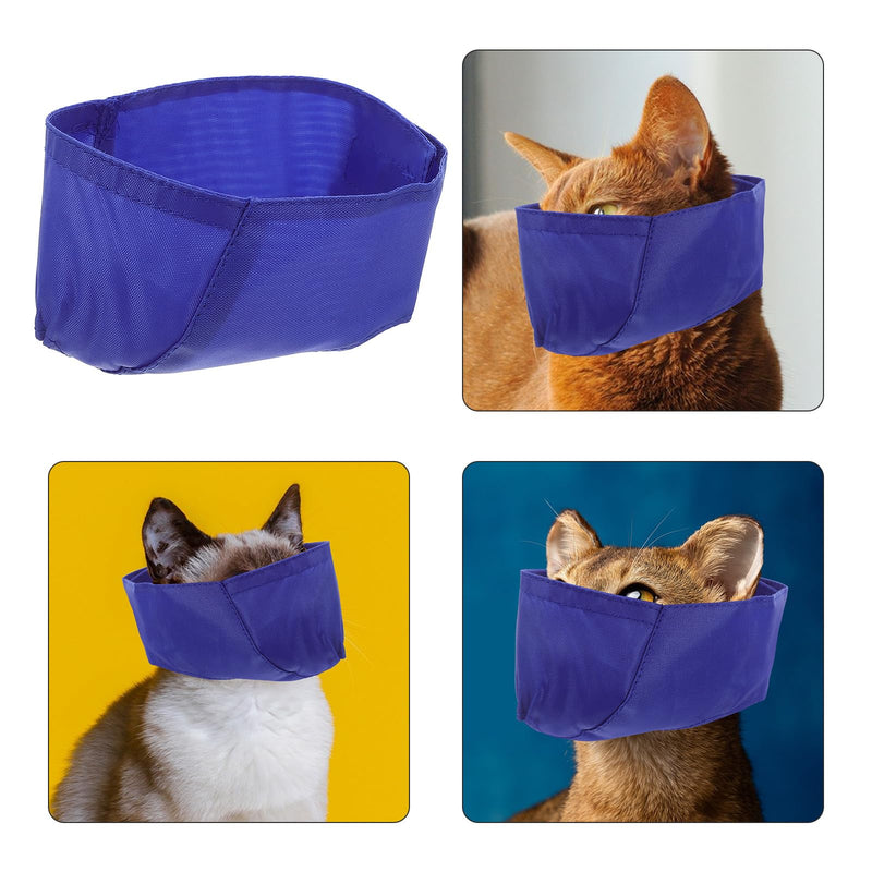 BESTYASH Bite-Proof Eye Patch with Small Hole Design, Made of Nylon with Sticky Strap, Lightweight and Breathable for Cats, for Grooming and Bathing Time