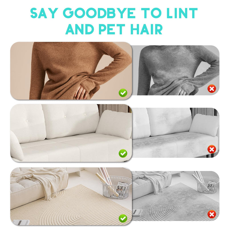 Pet Hair Remover, Electrostatic Pet Hair Removal Gloves, Reusable Cat & Dog Hair Remover for Couch, Furniture, Carpet, Curtain, Upgraded Animal Fur Removal Tool, Cat Grooming Gloves-1 PCS - PawsPlanet Australia