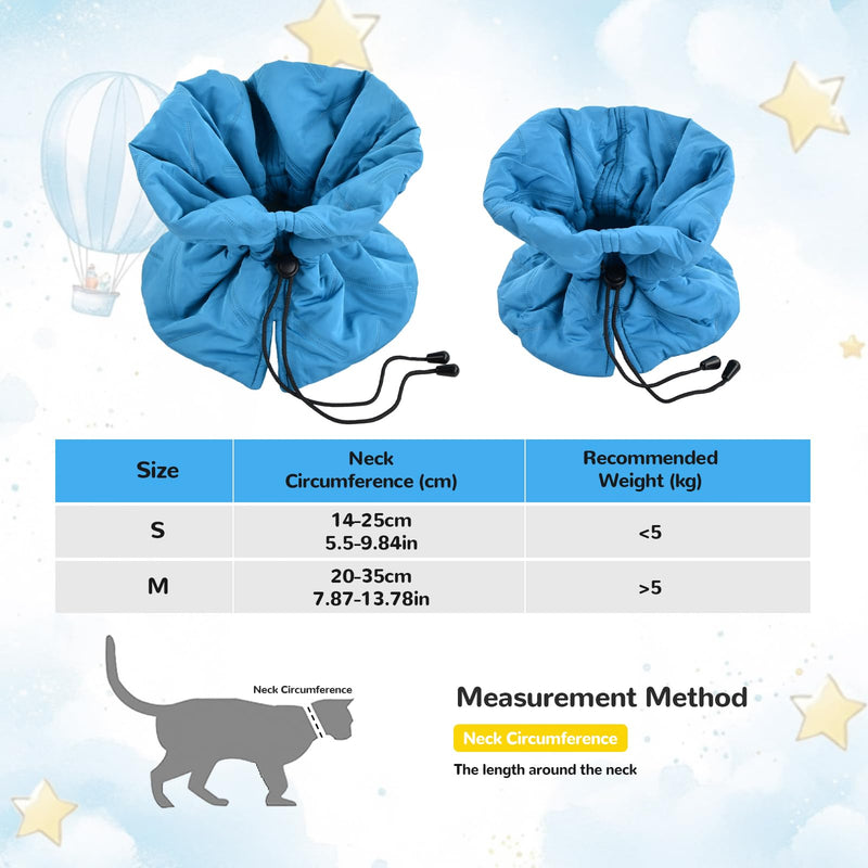 Cat Collar, SM, Cat Collar, Soft, Breathable, Adjustable, Collar, Cat Post-Op for Cats, Kittens, Prevents Licking Wounds Scratching After Surgery, Suitable for All Seasons