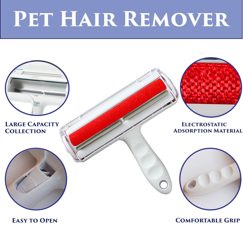 Comfortable Handle Reusable Pet Hair Remover | Cat & Dog Instant Hair Remover for Bedding, Carpet & Furniture | Suitable for Every Material | Hair-Free Home Guaranteed | Cost Effective Product. - PawsPlanet Australia