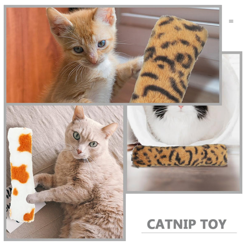 Dental care toys for cats, 4 pieces. Cushions made of soft lint, durable, relieve gums and provide indoor activity for cats.