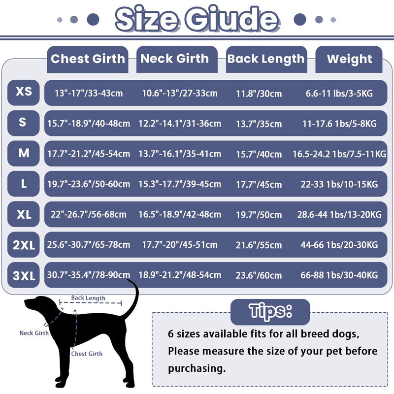 IDOMIK Dog Anxiety Calming Hoodie,Breathable Dog Anxiety Jacket Vest Coat for Thunderstorms,Fireworks,Vet Visits,Separation,Adjustable Dog Hoodies for Noise Block & Ear Protection Recovery,Blue,XL XL(Chest Girth:22"-26.7") Blue - PawsPlanet Australia