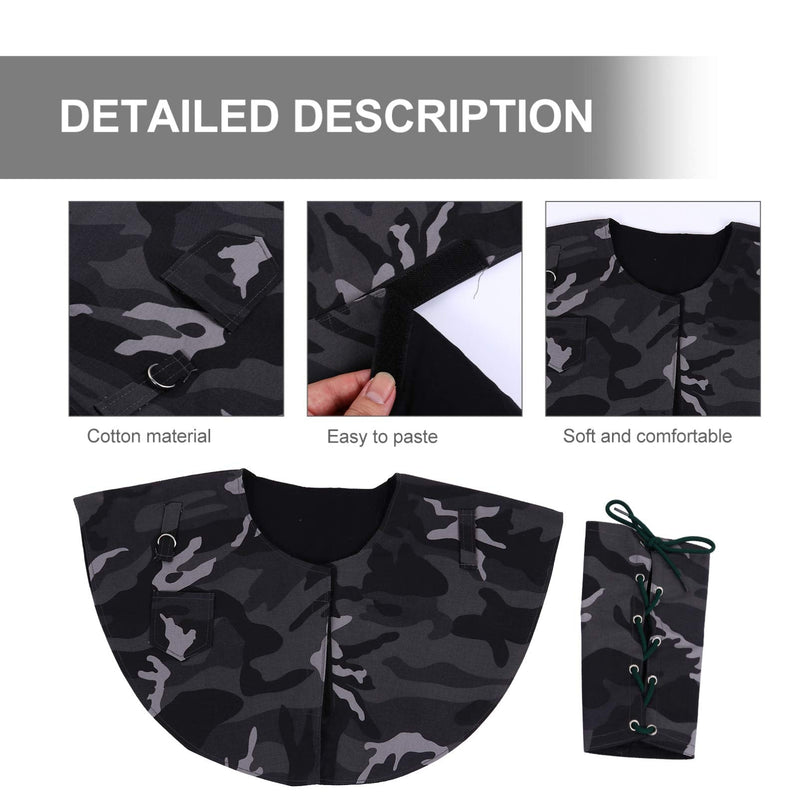 balacoo 2pcs Parrot Anti-Scratch Shoulder Arm Protector Multi-Purpose Anti-bite Shoulder Pad Diaper Shawl Protective Arm Guard for Handling Holding Bird Pet Cat Dog (Rosy) Army Green - PawsPlanet Australia