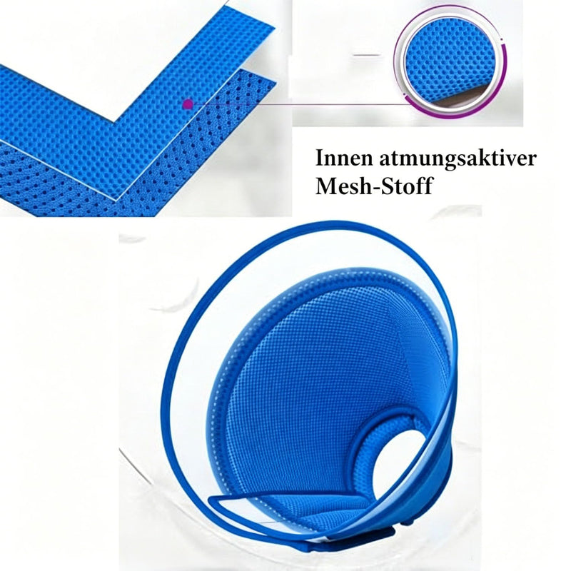 Soft Dog Cone Collar for Dogs After Surgery, Cone for Dogs Prevent Licking, Adjustable Recovery Collars for Dog, Includes 2 Rolls of Self-Adhesive Pet Vet Wrap (Blue, 9.4-11.8in) Blue Size L(Neck:9.4in.-11.8in.)