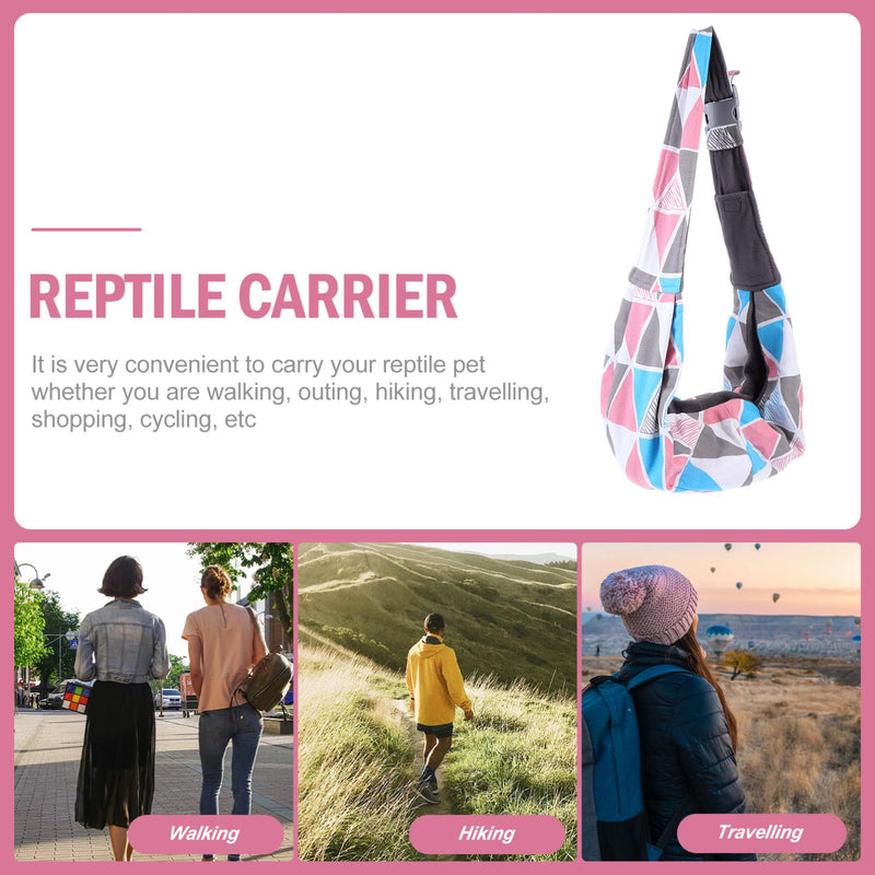 BESPORTBLE Adjustable Reptile Sling Bag for Bearded Dragons - Breathable Pet Carrier with Shoulder Strap for Travel, Hiking, and Outdoor Adventures, 25.59 X 7.87 X 5.90 Inches - PawsPlanet Australia