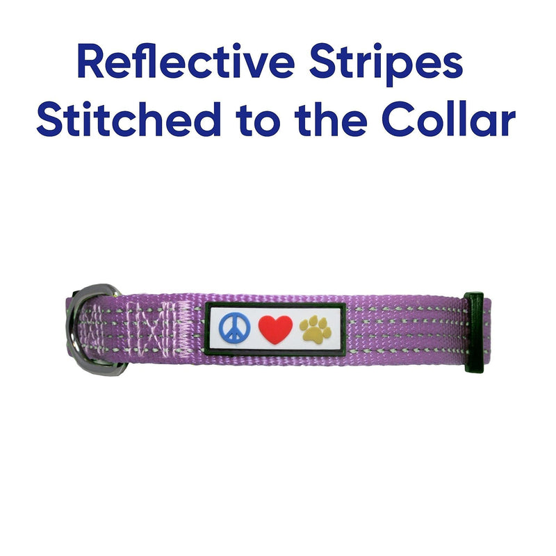 Pawtitas Value Bundle Set | Extra Small Reflective Dog Harness + Extra Small Reflective Dog Collar + Extra Small Reflective Dog Leash – Orchid Set - PawsPlanet Australia