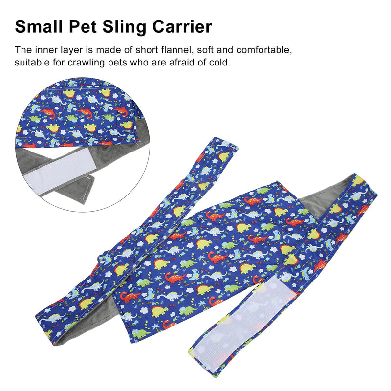 Lizard Carrier Large Space Reptile Sling Carrier Cotton Flannel Comfortable for Bearded Dragon Guinea Pigs - PawsPlanet Australia
