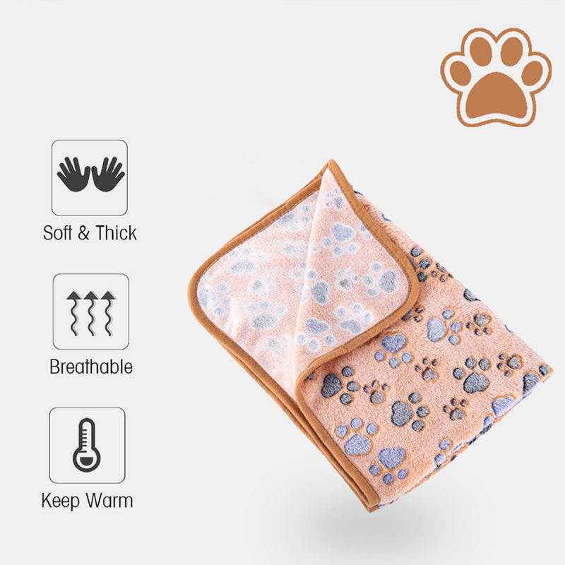 41" x 31" Large Guinea Pig Fleece Blankets 3 Pieces Waterproof & Washable Small Animal Cage Liners Sleep Mat Bedding Pad for Hamster Chinchilla Rabbit Hedgehog Pet Blankets White+brown+pink - PawsPlanet Australia
