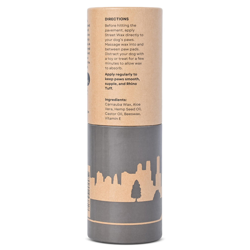 Dog Paw Street Wax and Healing Balm (2 Tubes + Cloth) - Protects Dogs Against Hot Pavement and Concrete - Pad Healer Moisturizes, Heals and Improves Elasticity - Natural - Lick-Safe - USA - PawsPlanet Australia