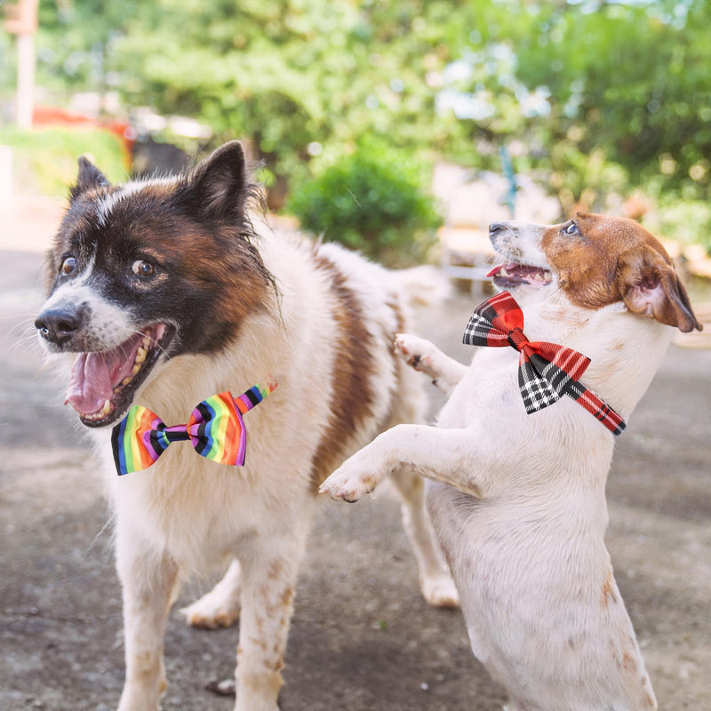 Segarty Bow Ties for Dogs, 80 Pack Dog Bowtie Collar, Adjustable Small Medium Pet Bowties Large Puppy Neck Bows Bulk Assorted Pets Grooming Accessories Birthday Wedding Party Holiday Festival 80pcs-vivid - PawsPlanet Australia