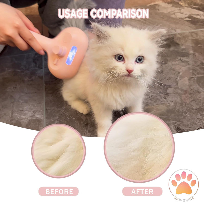 Cat steam brush, Pet steam brush, Innovative Accessories to Enrich Indoor Cats (Pink) Pink - PawsPlanet Australia