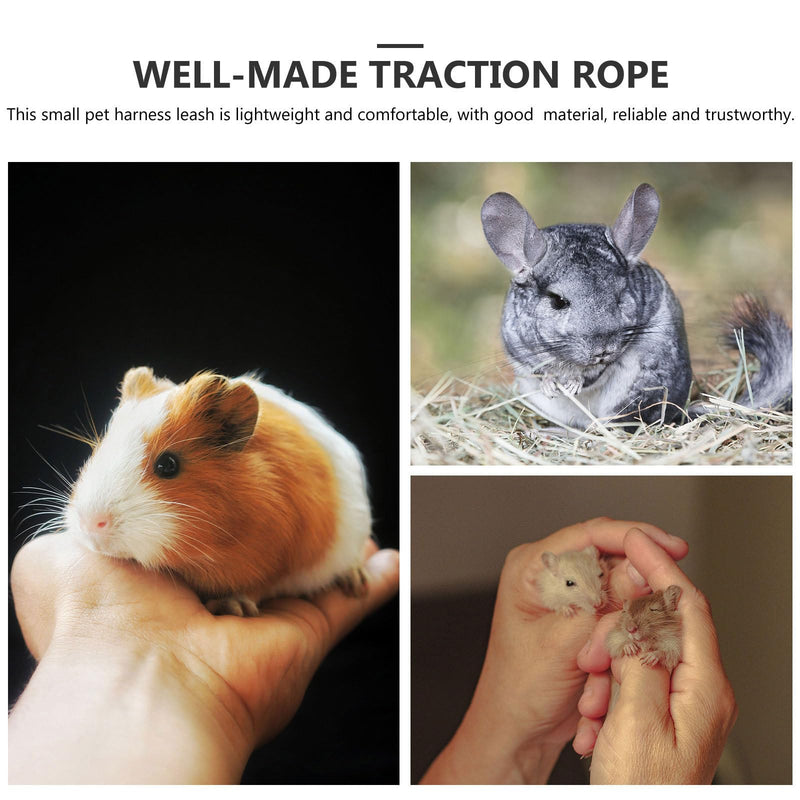 POPETPOP Cute Bunny Harness Pet Leash Harness Small Animal Harness Pet Leash Non-woven Fabric Wiring Harness Kitten Decorative Ferret Harness Pet Harness Ferret Leash Kit As Shown 1 - PawsPlanet Australia