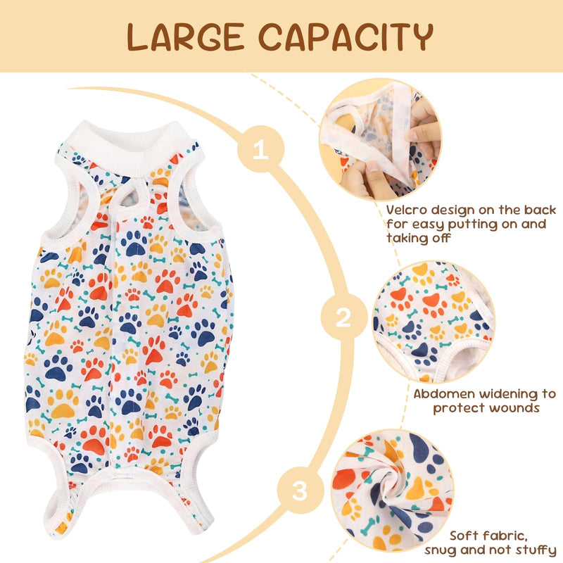 2PCS dog bodysuit after surgery, bodysuit for dogs, wound protection suits for dogs, dog castration for small medium-sized dogsÔºàMÔºâ