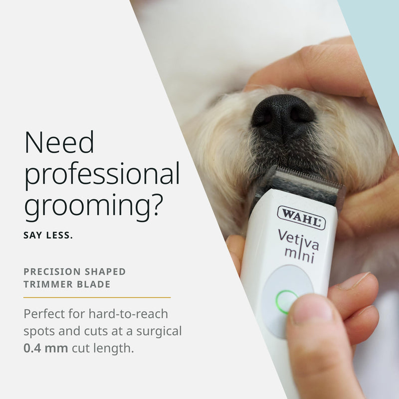 Wahl Pro Animal Easy Clean Trimmer Blade - Replacement Cat & Dog Grooming Clipper Blade - Compatible with Vetiva Mini & BravMini+ - 0.4 mm Cut Length - PawsPlanet Australia