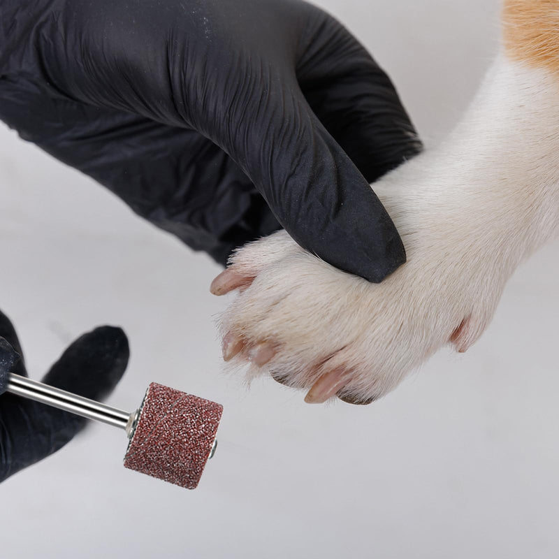 Nail Grinder for Dogs Replacement Kit, 42 Pack Pet Nail Grinder with Sanding Drum Bands Pet Smoother Claw Care Dog Nails Trimmer Tools (1/2 Inch, 80#/120#) - PawsPlanet Australia