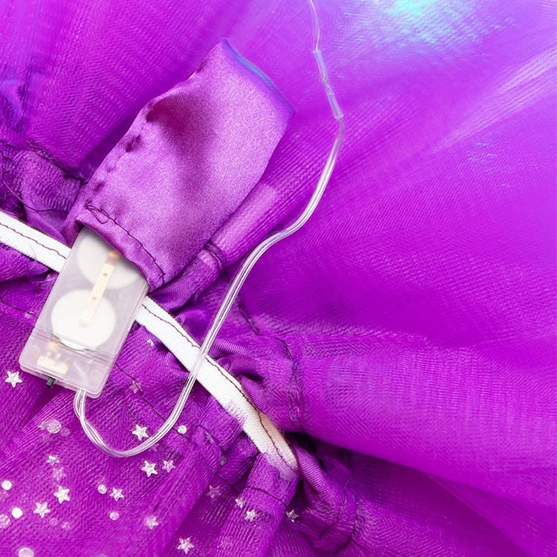 Petitebella Single Color LED Lighting Puppy Dog Tutu Hot Pink Small - PawsPlanet Australia