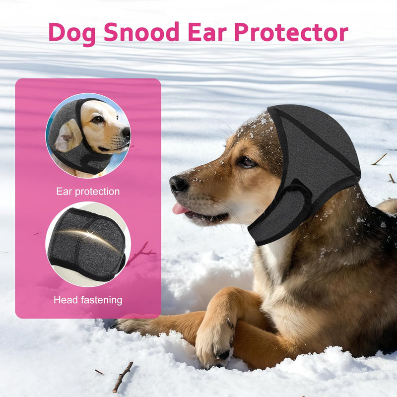 2026 New Dog Ear Protectors, Dogs Ears Cover, Adjustable Dogs Ears Muffs Noise Protection & Anxiety Relief, Comfortable Dog's Calming Hoodie for Grooming, Swimming, Thunderstorms,Firework XL rose Red