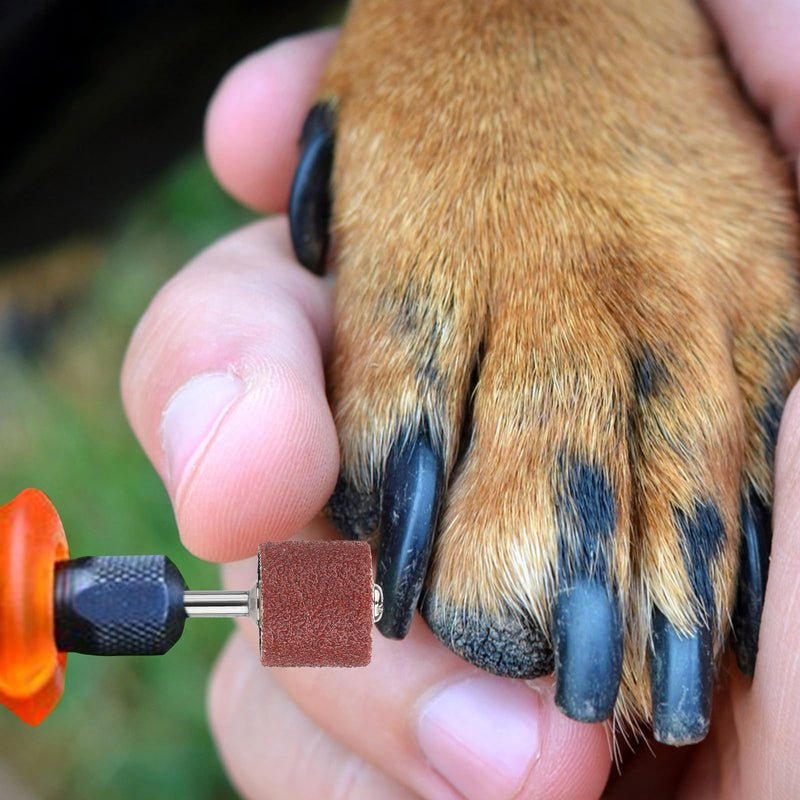 26 Pack Nail Grinder for Dogs Replacement Kit Pet Nail Grinder Replacement Kit with Grit Sanding Bands Pet Smoother Claw Care Dog Claw Grooming Supplies(80#/120#) - PawsPlanet Australia