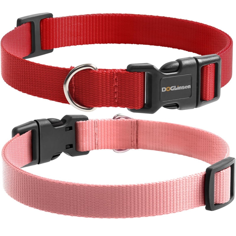 Shock Collar Replacement Strap, Dog Training Collar Replacement Strap, 3/4 Inch Replacement Collar for Delupet Bousnic Patpet Hkzooi Dog Care Nikketta Yawpet Maisoie Educator - Red & Pink - PawsPlanet Australia