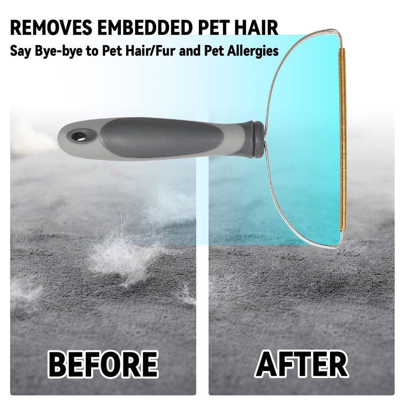Dog Cat Hair Remover Set 4 Pcs, 1 Pack Dual-Sided Dog Shedding Blade, 3 Packs Pet Hair Fur Lint Remover Roller - PawsPlanet Australia