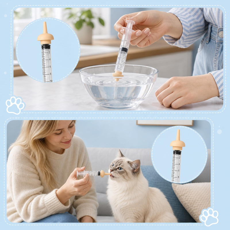 4 Pcs Tablet Dispenser for Cats, Pill Administering Device for Cats, Easy Medication Administration, Gentle Application for Animals, Practical Aid for Pet Owners and Veterinarians