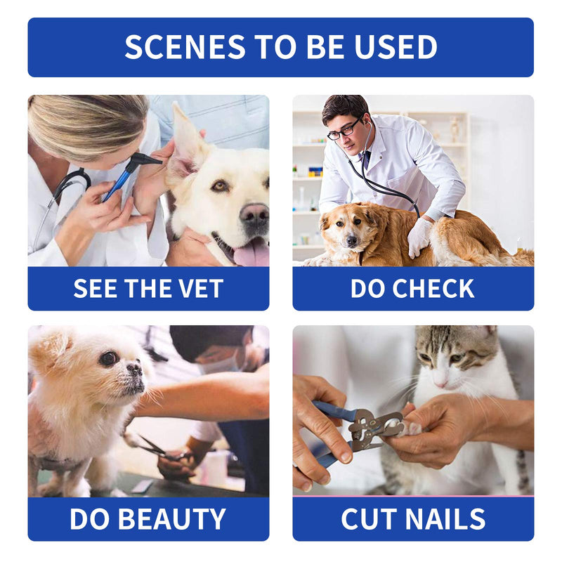 MCHY Inflatable Dog Cone,Adjustable Recovery Collar for Dogs After Surgery,Prevent from Biting & Scratching,Not Block Vision (Blue, L-Neck 15''- 20'') L-Neck 15"- 20" Blue