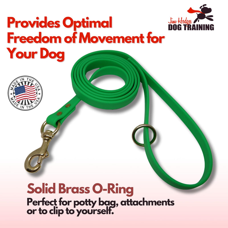 Gummy Dog Leash, Biothane, Dog Training Leash, Made in The USA, 4 Feet, Various Sizes & Colors (5/8, Green) - PawsPlanet Australia