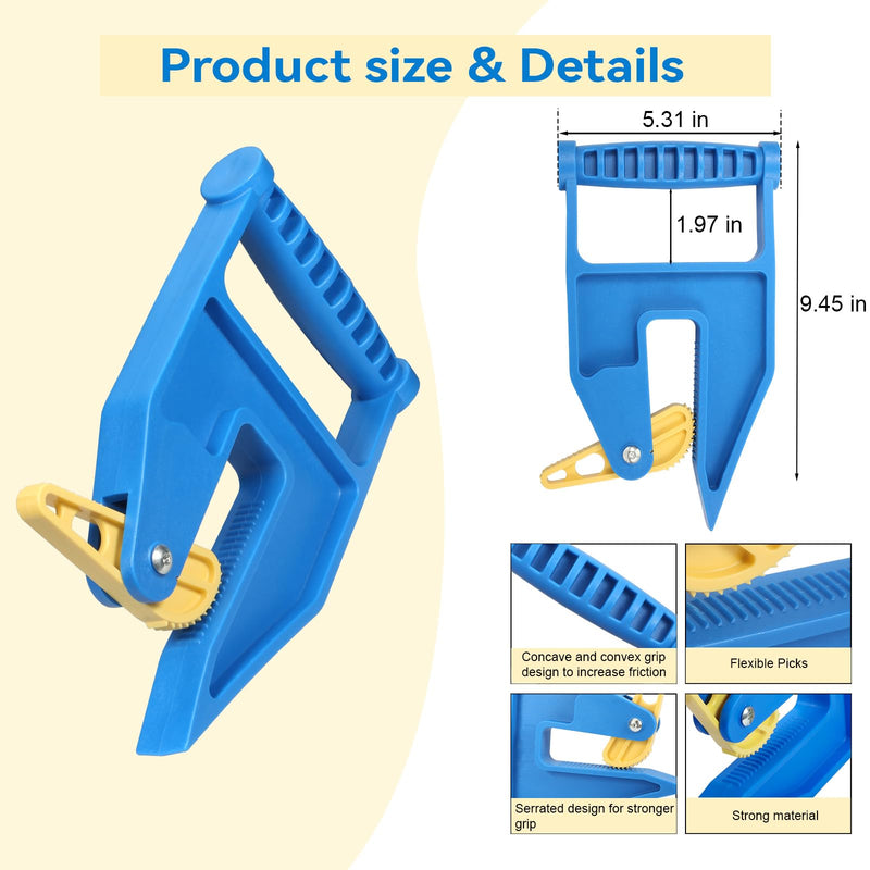 Heavy Duty Stall Mat Gripper, a Pair of Mat Mover Tool - Effortless Remover for Thick Rubber Mats in Horse Stalls, Barn, Gym, Trailer - Easy Lift & Move to Save Your Back - PawsPlanet Australia