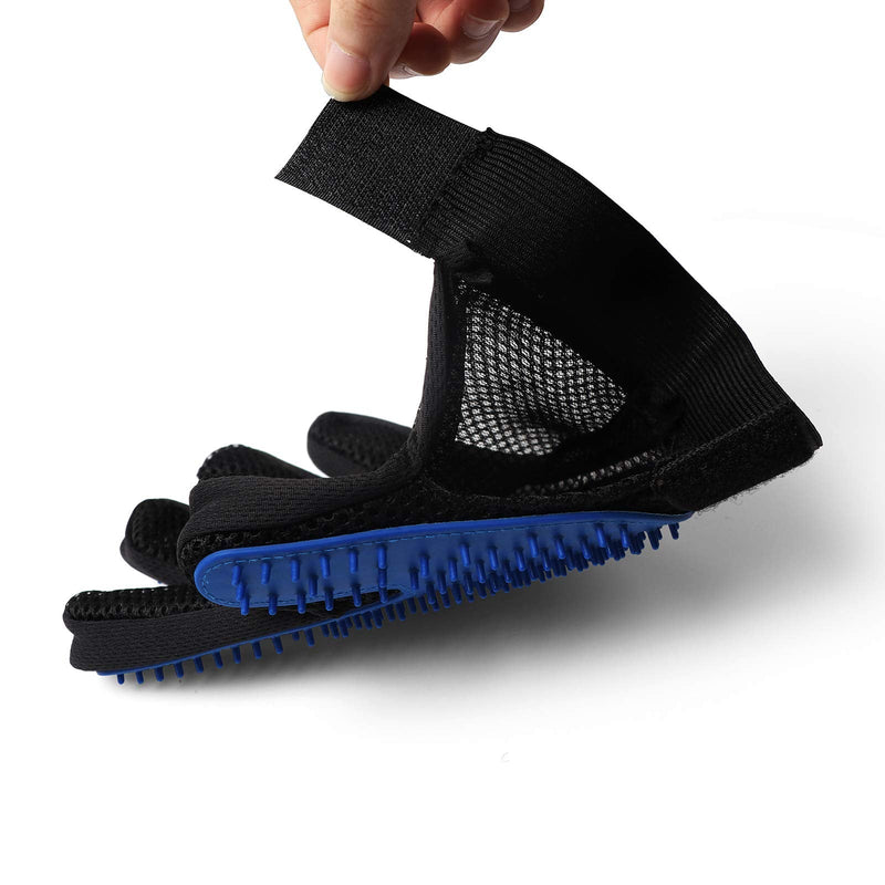 [Upgrade Version] Pet Grooming Glove,Gentle Deshedding Brush Glove,Efficient Pet Hair Remover Mitt,Enhanced Five Finger Design,Perfect for Dog and Cat with Long and Short Fur,1 Right-Hand Glove - PawsPlanet Australia