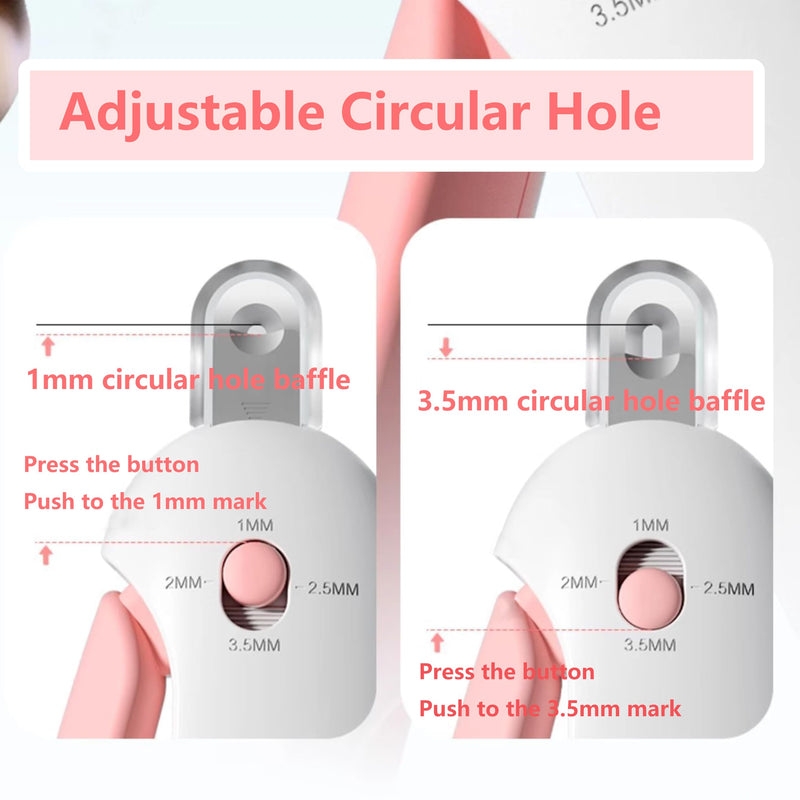 Pets Nail Clippers and Trimmers for Indoor Cats & Small Animals, Safety Lock and Nail File, Nail Trimmer & Claw Scissors for Home Grooming - Professional Grooming Tool for Pets (Pink) Pink - PawsPlanet Australia