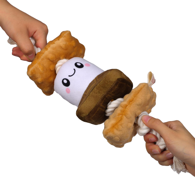 Territory S'Mores Squeaker Rope Tug Dog Toy