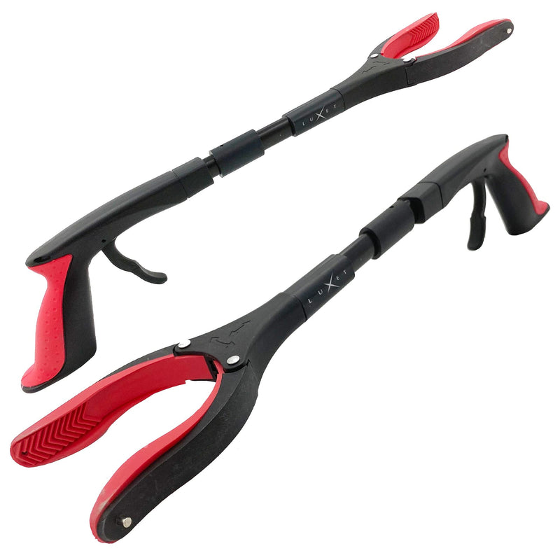 Grabber Reacher Tool 19 Inch Long, Foldable Pick Up Stick - Strong Grip Magnetic Tip - Heavy Duty Trash Picker Claw Reacher Grabber Tool Elderly Wheelchair Mobility Aid (Red) Red - PawsPlanet Australia