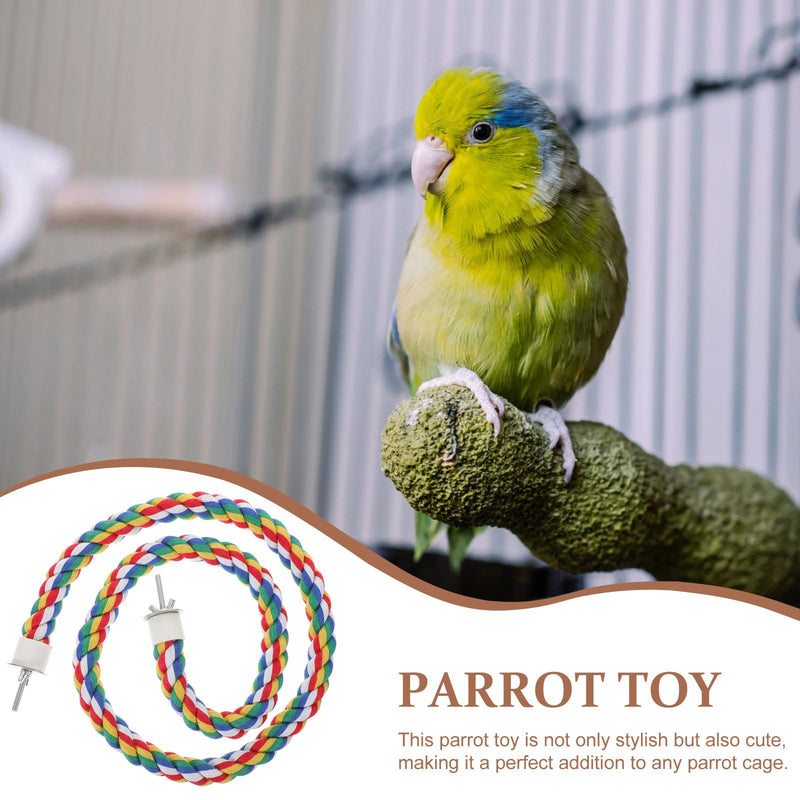 iplusmile Bird Rope Perches, Cages Birds Rope Cage Accessories for Parrots, Cockatiels, Parakeets, Budgie, 41.3inch Size 4 - PawsPlanet Australia