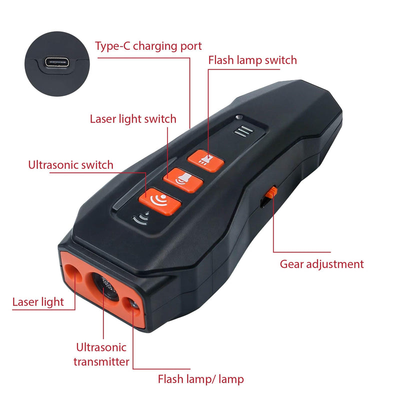 Barks No More Dog Training Device, Ultrasonic Barking Control Whistle Silencer Deterrent Stopper Repeller Aid Safe Pet Guard Anti Unwanted Whining Behavior Outdoor Indoor Silent Remote Clicker Trainer - PawsPlanet Australia