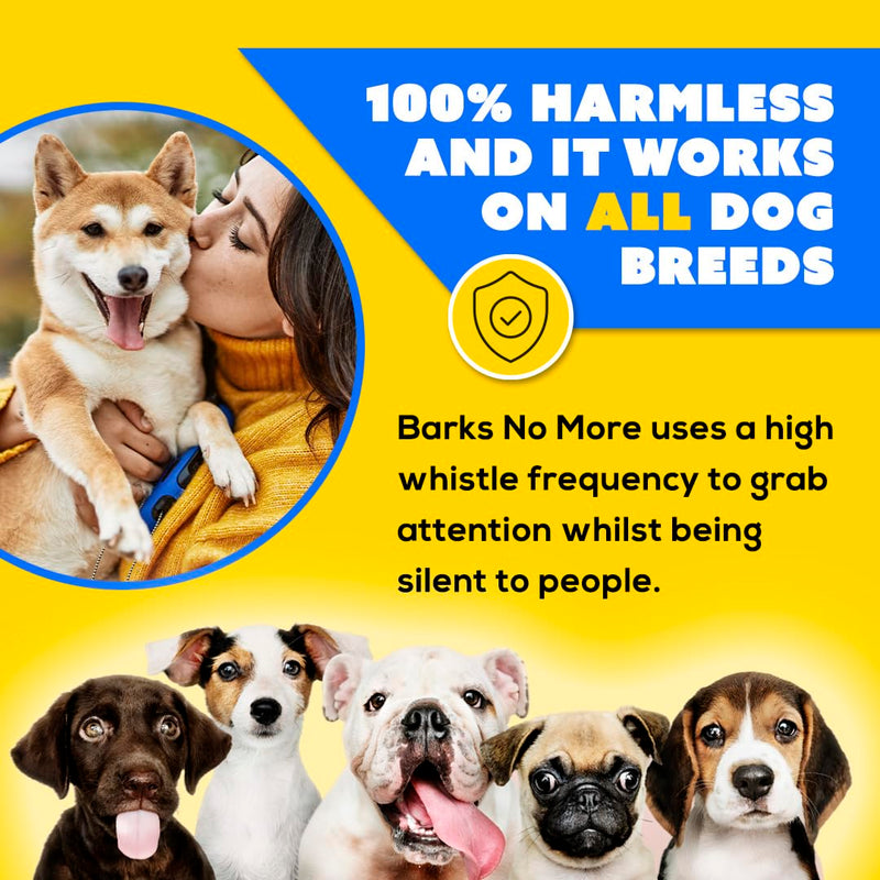Barks No More Dog Training Device & Bark Deterrent - Stop Barking Without Hurting Your Pet - Just Point & Press!, Black - PawsPlanet Australia