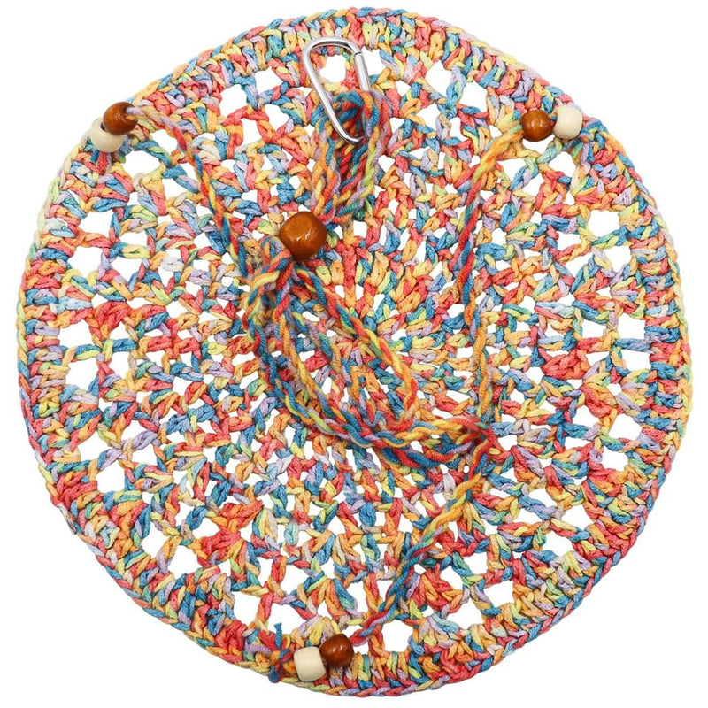 Handwoven Hammock Bearded Dragon Rest Bed Habitats Supplies Climbing Terrarium for Lizard Leopard Gecko Parrots Parakeet Cockatiel Rats Snake Hamster Squirrel Chameleon Small Birds (Dazzling Orange) Dazzling Orange Hook-Hammock - PawsPlanet Australia