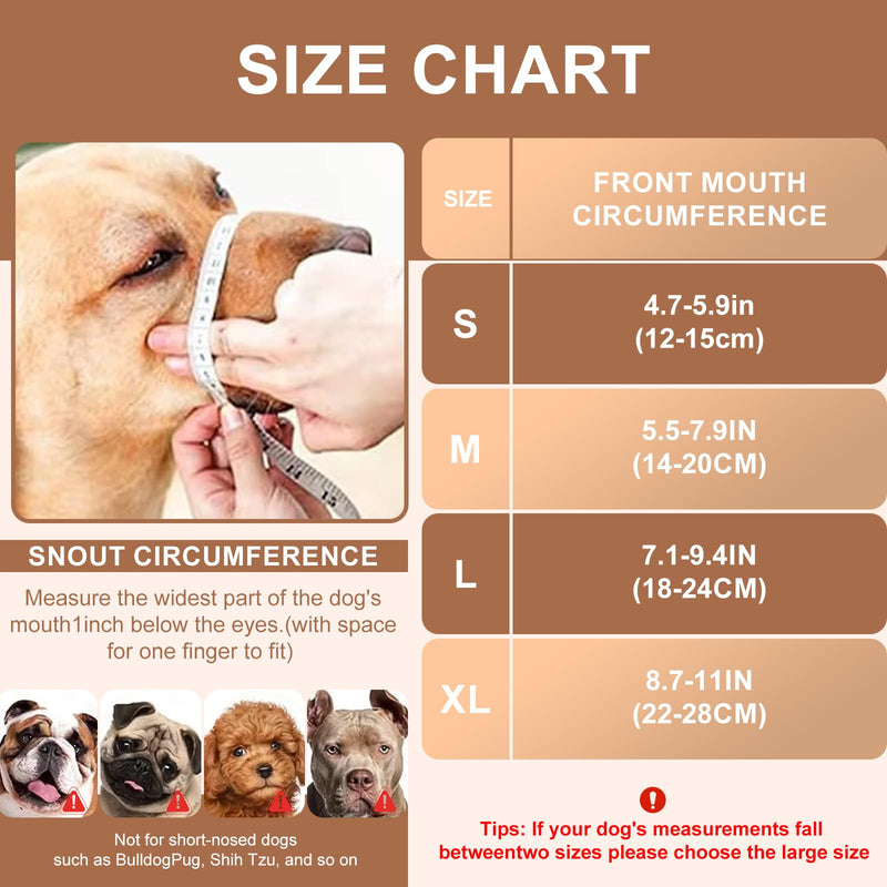 Medium Dog Muzzle, M-uzzle for Medium Sized Dog, D-og Muzzle for Biting Barking Grooming, D-og Mouth Guard with Soft Breathable Adjustable Strap for Training (M) - PawsPlanet Australia