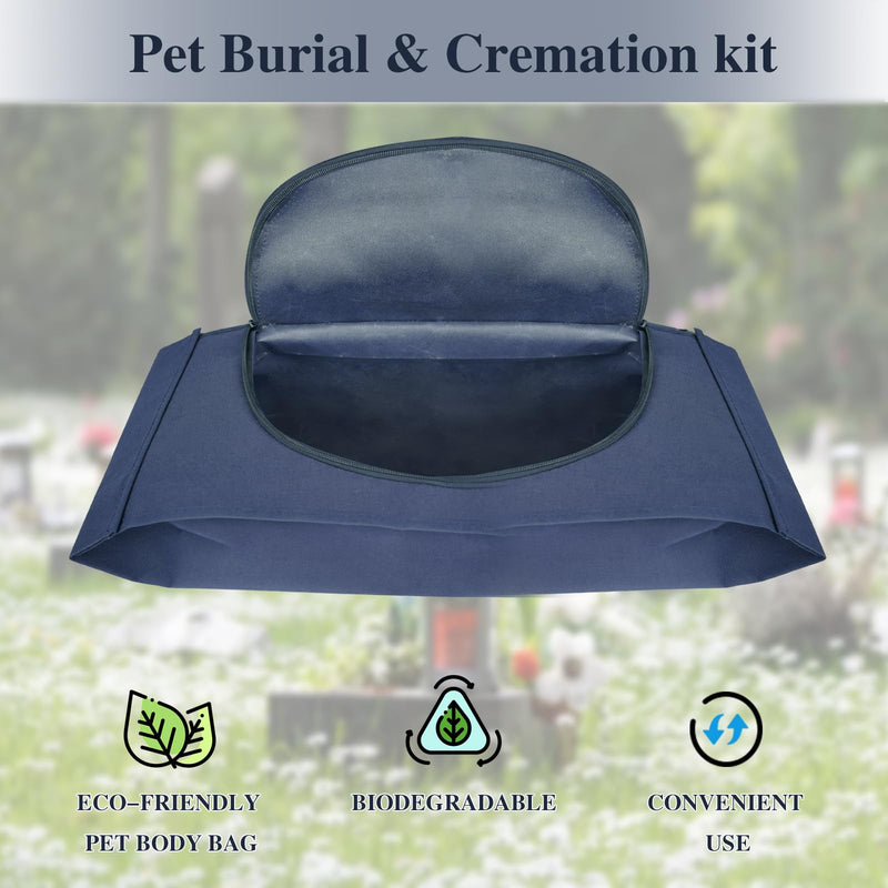 Eco Friendly Pet Body Bag with Handle，Pet Burial Box for Every Breed Size， Animal Body Bag for Burial and Cremation (L) Large - PawsPlanet Australia