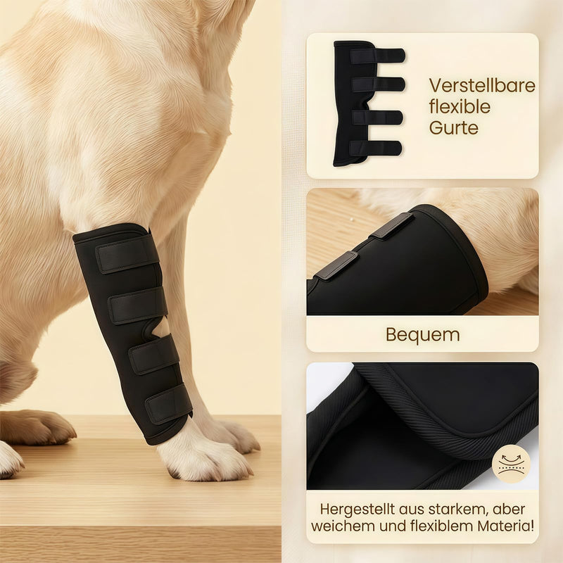 2 Pieces Knee Brace for Dog Hind Leg, Ankle Brace for Dogs, Comfortable, Adjustable, Licking Protection for Dog Hind Leg, Dog Leg Bandage for Wrapping Wounds and Injuries, for Wound Healing, M