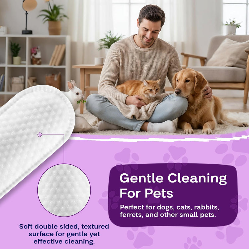 Dental Wipes Unscented – Best Dog Teeth Cleaning, Dog Dental Wipes for Dogs Teeth, Finger Toothbrush for Dogs and Cats, Oral Care, Remove Plaque, Tartar & Bad Breath – 50 Count