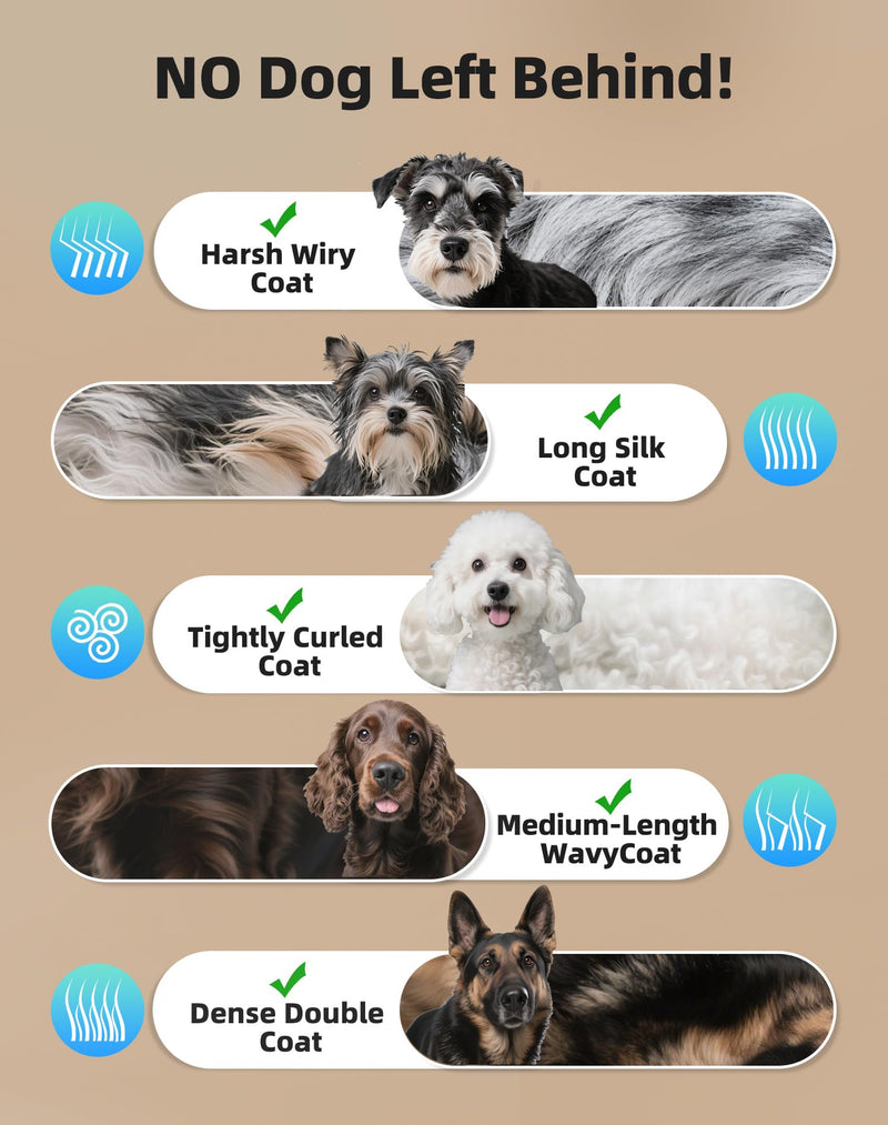 Dog Grooming Kit Low Noise，Cordless 4 in 1 Dog Clippers for Grooming Rechargeable Pet Cat Trimmer with 2 Speed,6 Guards,Scissors,Comb for Small Medium Large Pets Dogs Cats Thick Hair Cutting (Pewter) 🟫🟫🟫whisper-quiet Pewter🟫🟫🟫 - PawsPlanet Australia