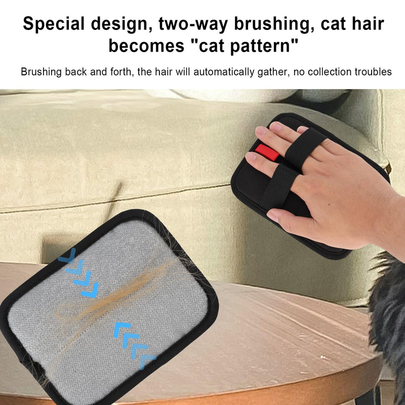 BOXOB 2pcs Electrostatic Pet Hair Remover Mitt, Pet Grooming Comb & Knot Remover Tool Set Cat Hair Cleaning Gloves Reusable Dog Removal Tool for Furniture Carpet and Clothes - PawsPlanet Australia