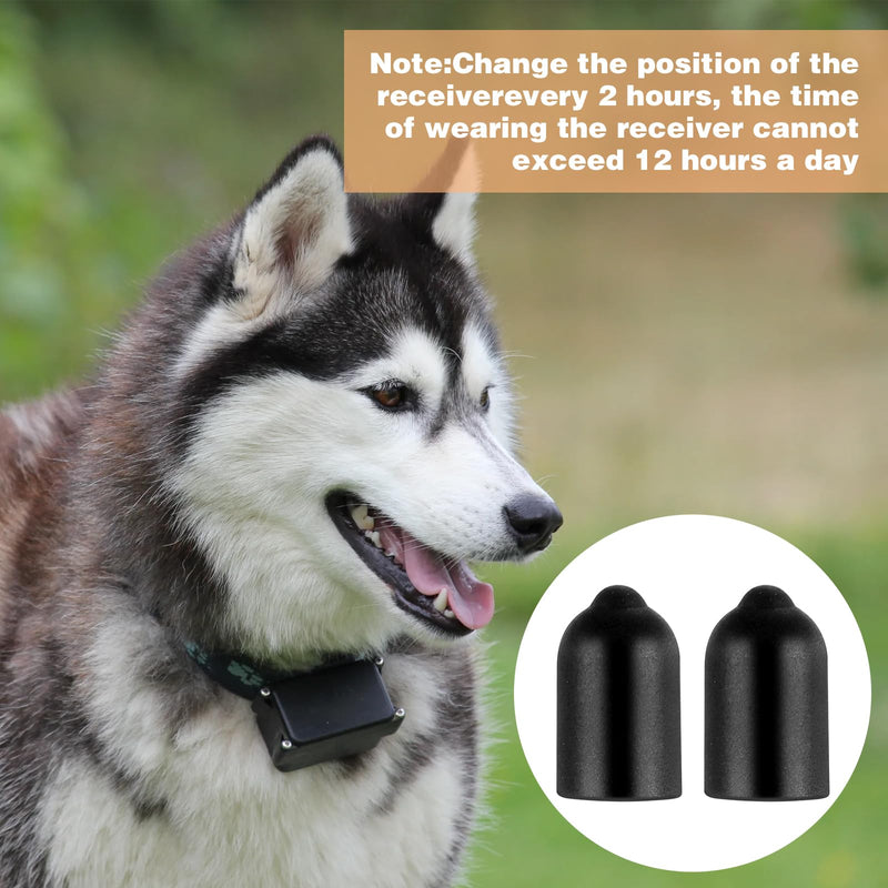 32 pcs Dog Shock Collar Rubber Tips Anti Bark Collars Caps Training Collar Replacement Silicone Covers Column Conductive Rubber Sleeve Extra Contact Points for Pet Puppy Training Stop Barking - PawsPlanet Australia