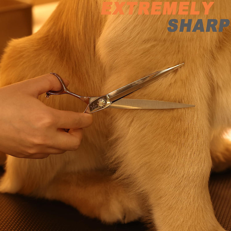 High-end Professional Dog Grooming Scissors Pet Grooming Shears 7.5 Inches Extremely Very Sharp Made Of Stainless Steel Alloy By Hand For Dog Cat Groomer (Shears, 7.5 Inch) - PawsPlanet Australia