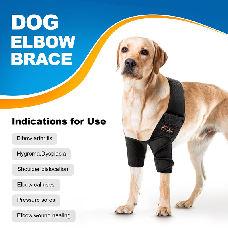 CHAMIN Dog Elbow Brace for Elbow Support and Protection, Protector Pads Hygroma, Elbow Pads for Dogs Dysplasia, Calluses, Elbow Wound Healing,et(Both Legs,XXL) Both Legs Extra Extra Large - PawsPlanet Australia